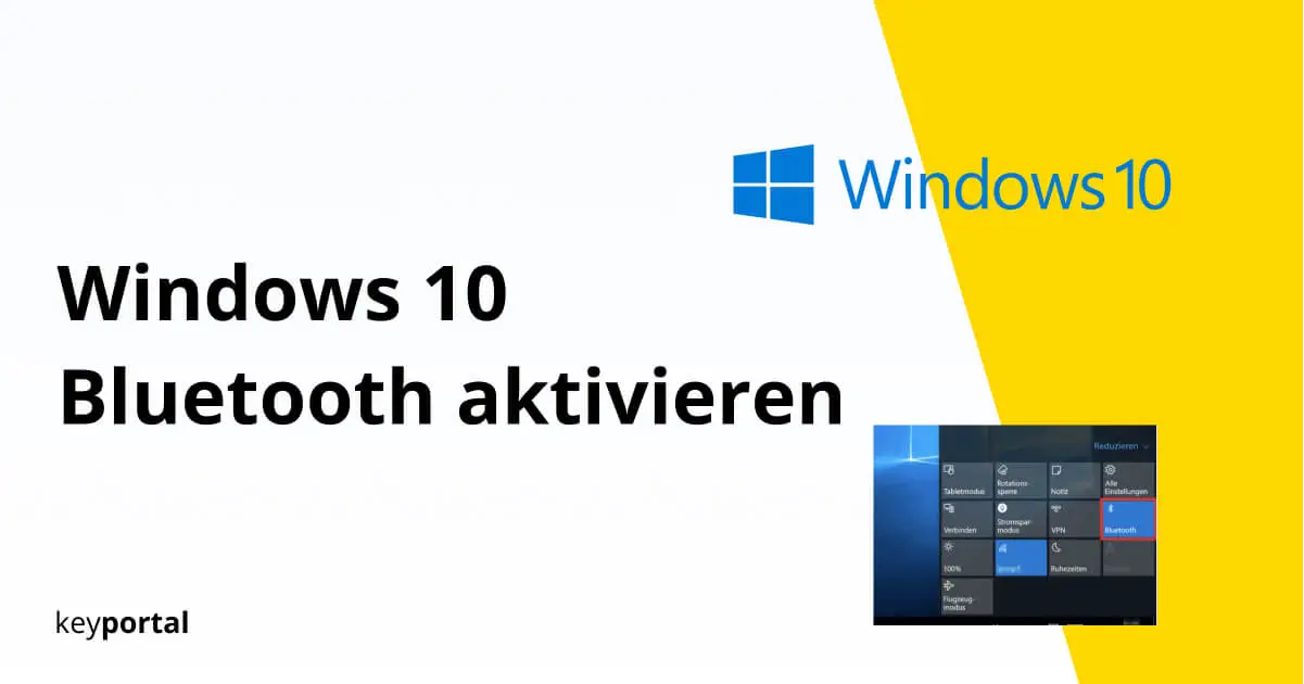 een experiment doen Extra kom Windows 10 Bluetooth aktivieren: Schnelle Lösung - keyportal.nl