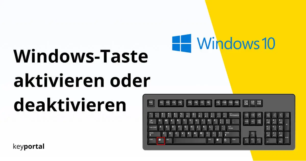 Besparing oppakken huren Windows-Taste aktivieren oder deaktivieren - keyportal.nl