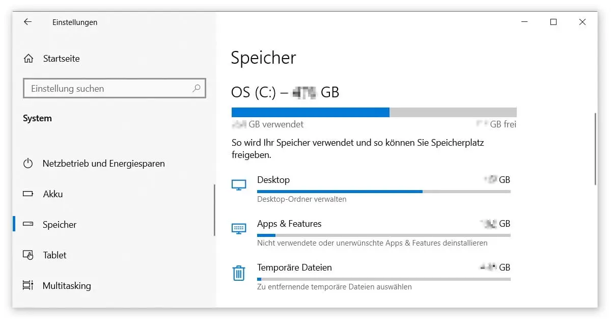 Excentriek louter Regenachtig Windows 10 – Festplatte aufräumen und bereinigen - keyportal.nl